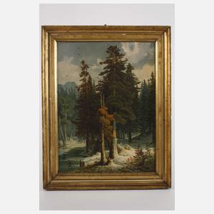 Spielende Kinder im Wald