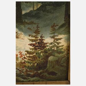 Spielende Kinder im Wald