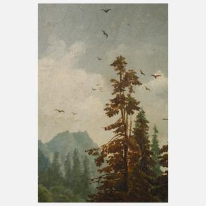 Spielende Kinder im Wald