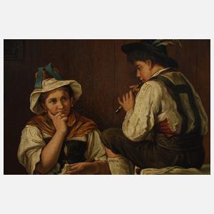 Oberbayerische Stubenszene