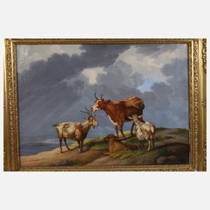 Paar Tierstücke Biedermeier