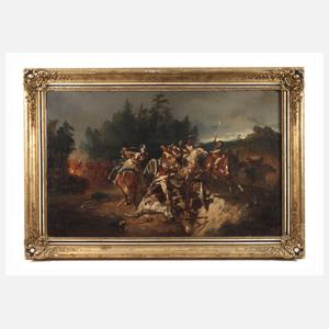 Imposante Schlachtenszene der Befreiungskriege