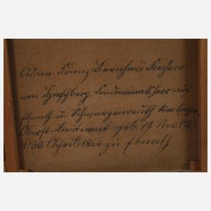 Paar Portraitpendants derer von Hirschberg