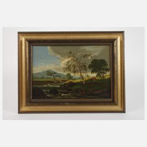 Landschaft bei aufziehendem Gewitter