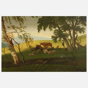 Landschaft bei aufziehendem Gewitter