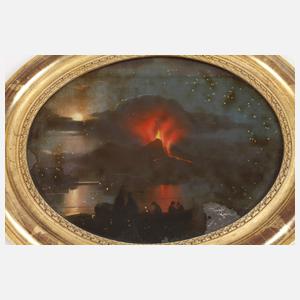 Ausbruch des Vesuvs bei Nacht