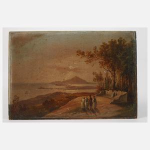 Blick von Amalfi auf die Insel Ischia