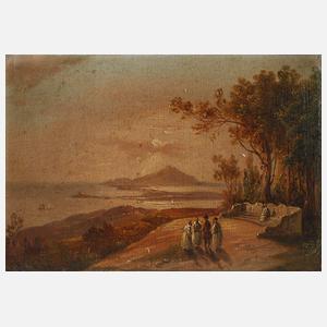 Blick von Amalfi auf die Insel Ischia