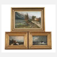 Drei Landschaftsgemälde111