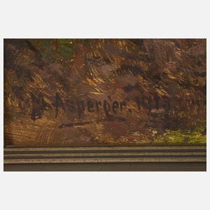 Max Asperger, Bach am Waldesrand