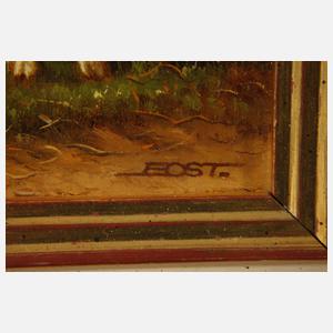 Bost, Hirtenmädchen mit Ziegen