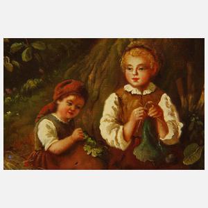 Bost, Hirtenmädchen mit Ziegen