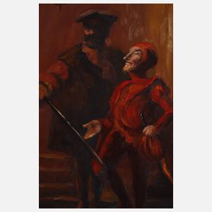 Ernst, Faust mit Mephisto in Auerbachs Keller