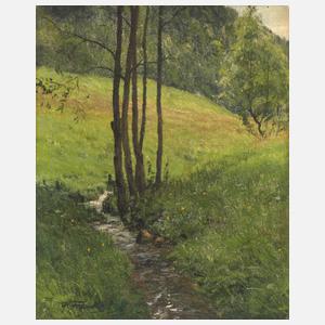 Hanny Franke, Sommerliche Bachlandschaft