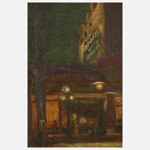 Franz Helfferich, attr., Nächtliche Straßenszene