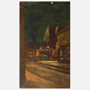 Franz Helfferich, attr., Nächtliche Straßenszene