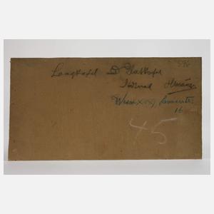 Anton Hlaváček, attr., Blick zur Langkofelgruppe