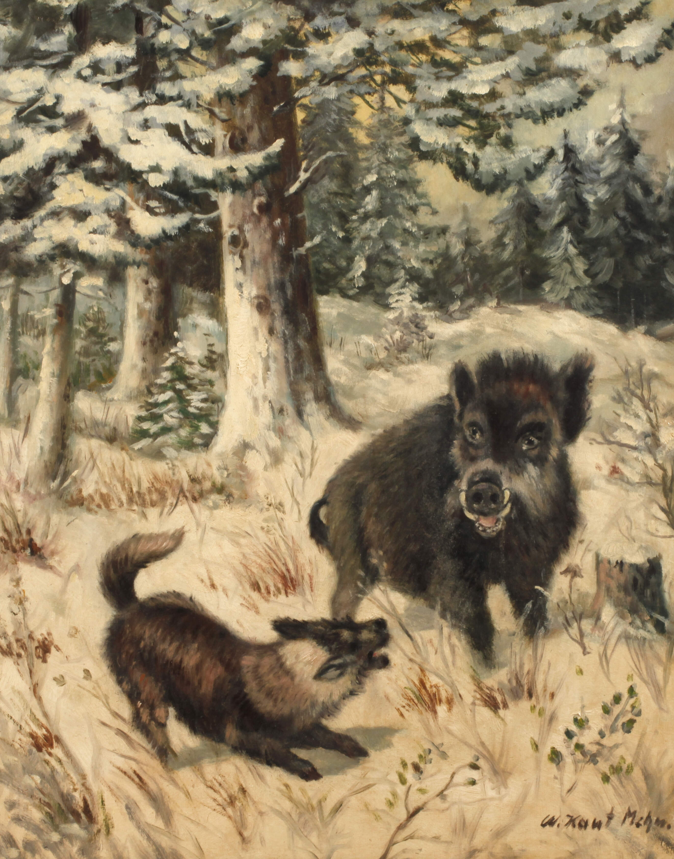 Willi Kant, Begegnung im Winterwald