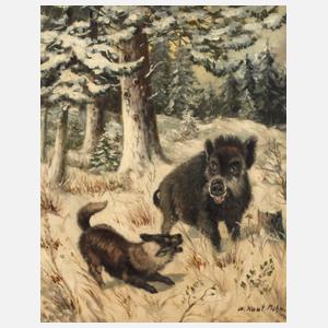 Willi Kant, Begegnung im Winterwald