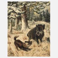 Willi Kant, Begegnung im Winterwald111