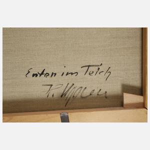 Hubert Kaplan, "Enten im Teich"