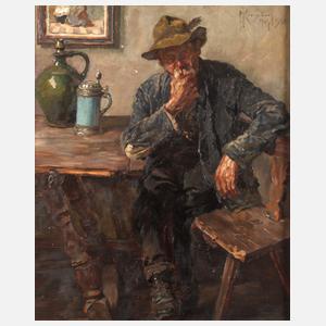 Max Krombach, Älterer Bayer am Küchentisch