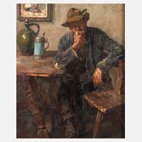 Max Krombach, Älterer Bayer am Küchentisch111