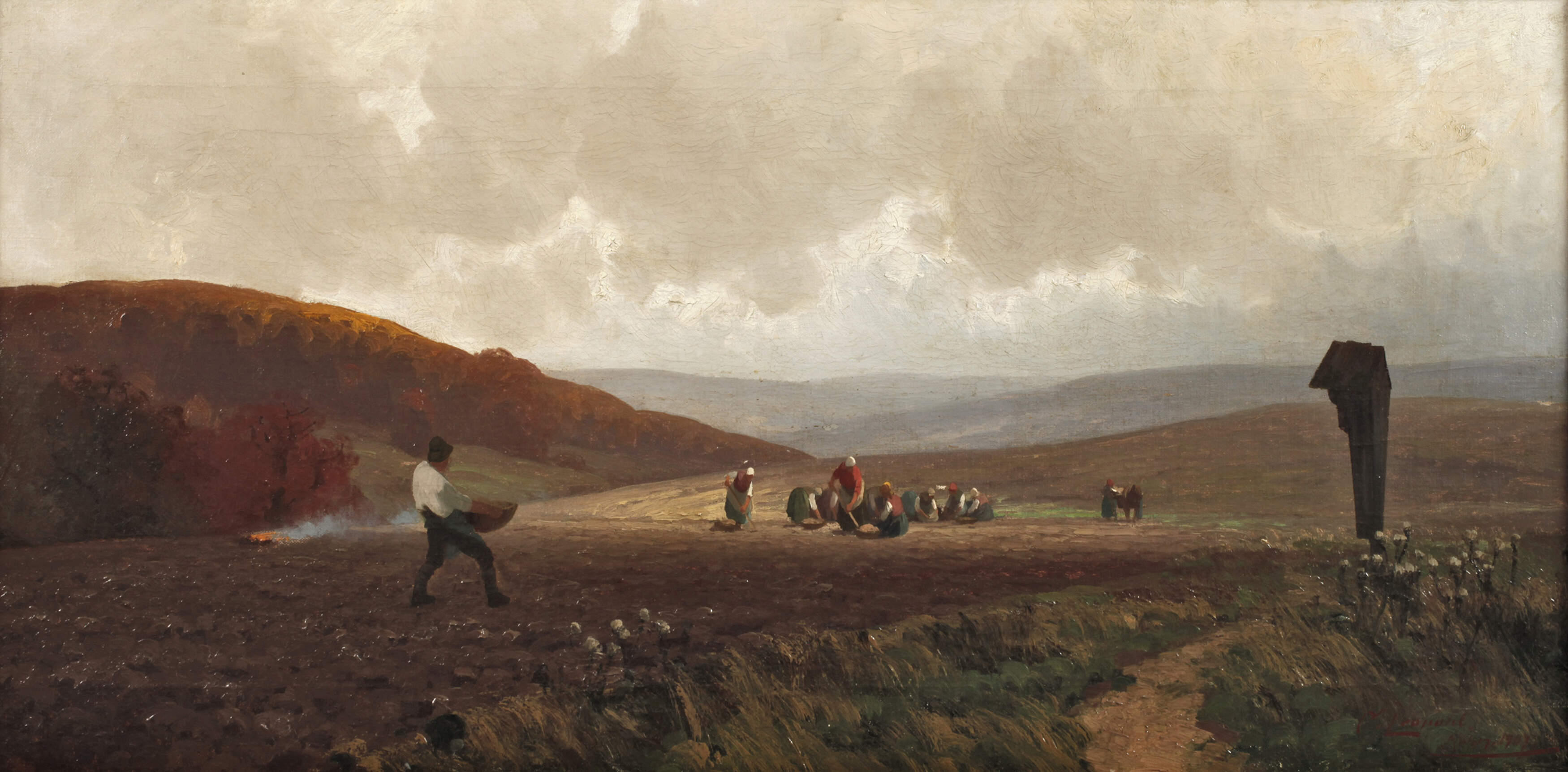 Curt von Leopold, "Kartoffelernte"