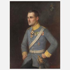 Eugen Mook, attr., Offiziersbildnis 1. Weltkrieg