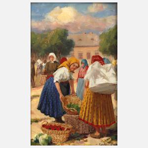 Carolus Pállya, Marktszene