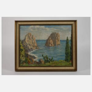 Rudolf Pfannenstil, "Faraglioni auf Capri"