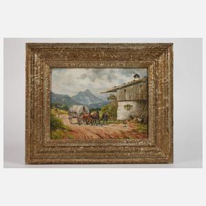 Karl Rohrhirsch, Planwagen auf der Landstraße