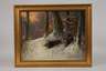 Otto Scheuerer, Wildschweine im Winterwald