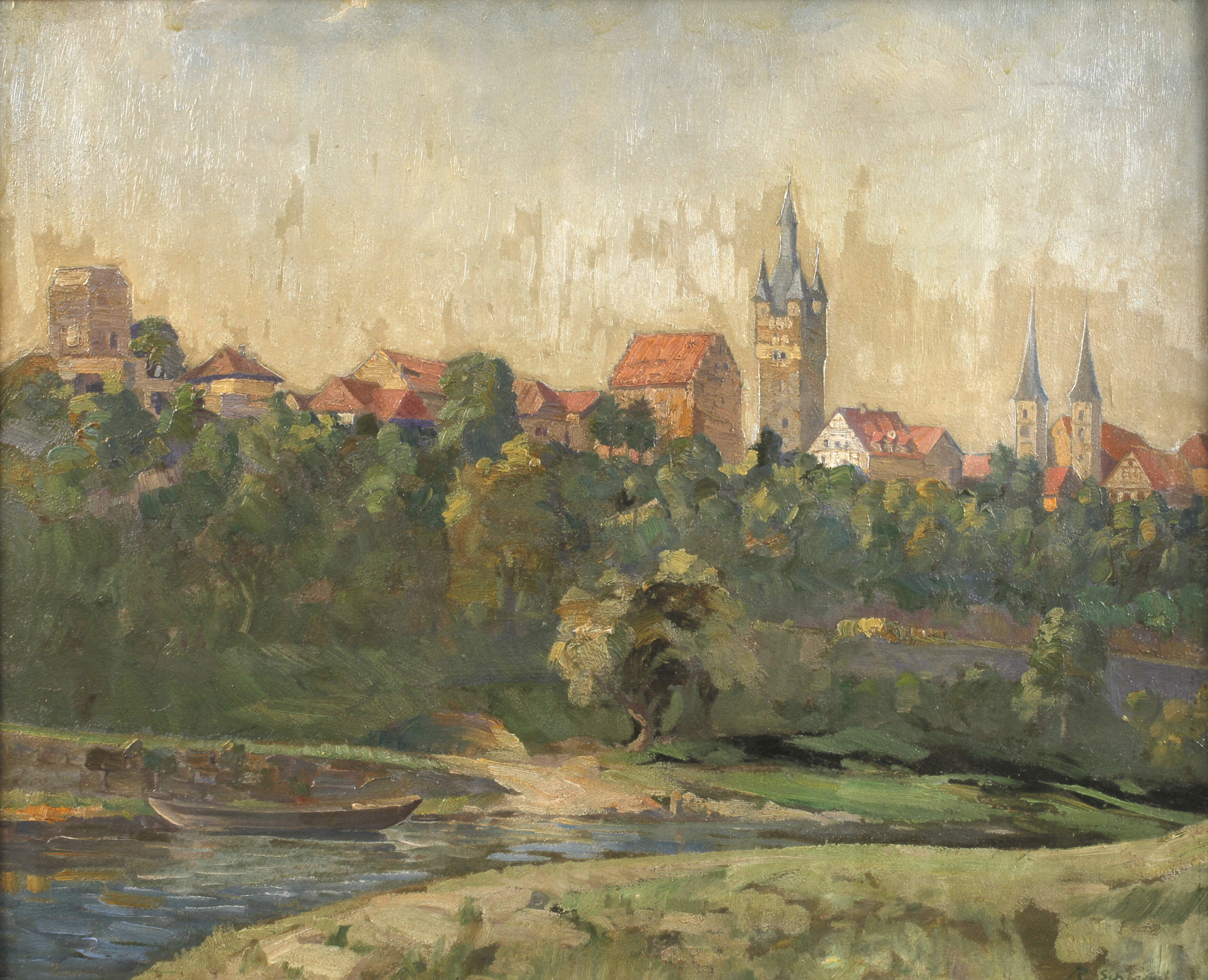 Robert Schlegel, Ansicht von Bad Wimpfen