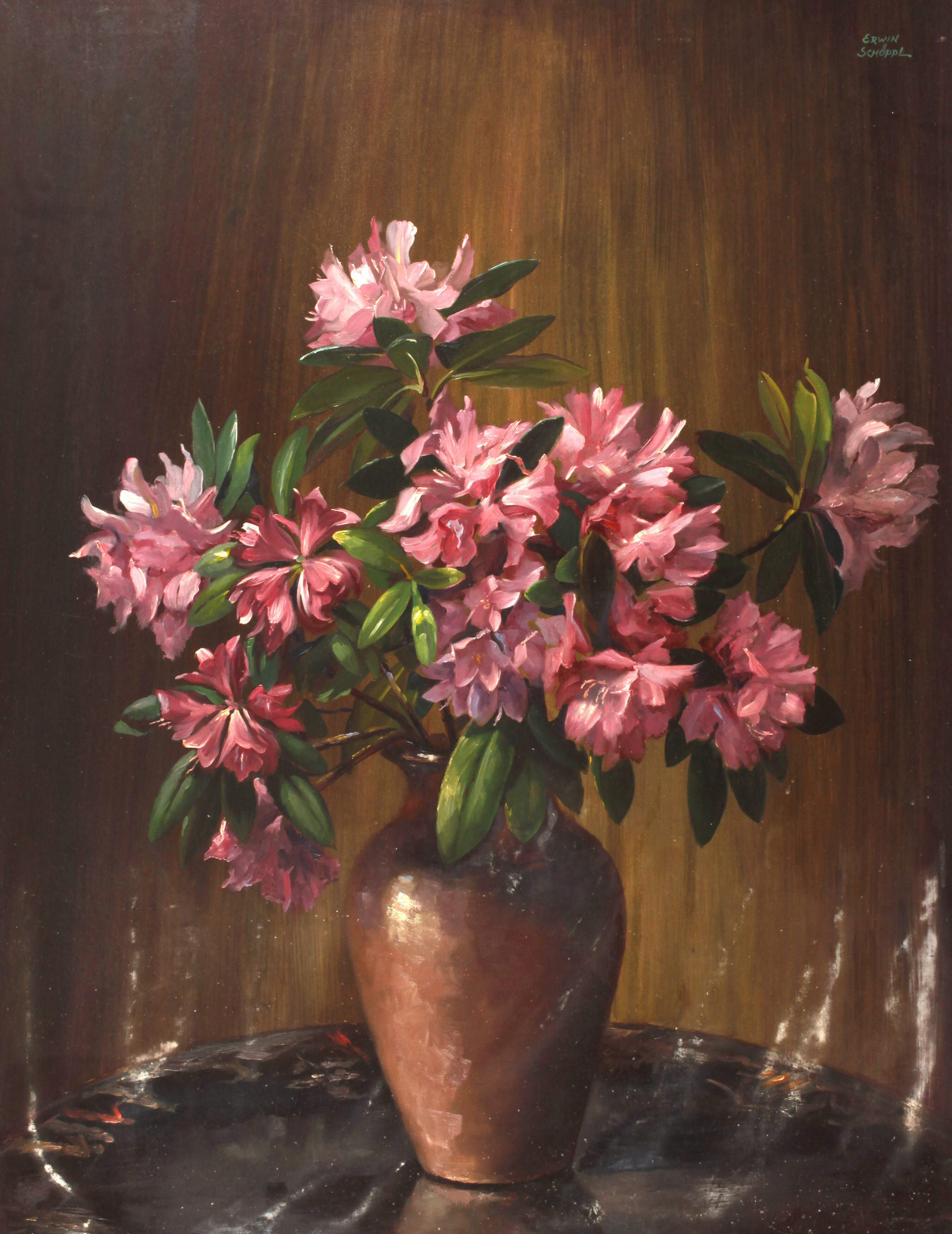 Erwin Schöppl, Rhododendronstillleben