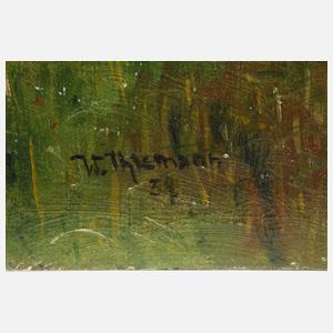 W. Thumann, Kinder am Moorgraben in Worpswede