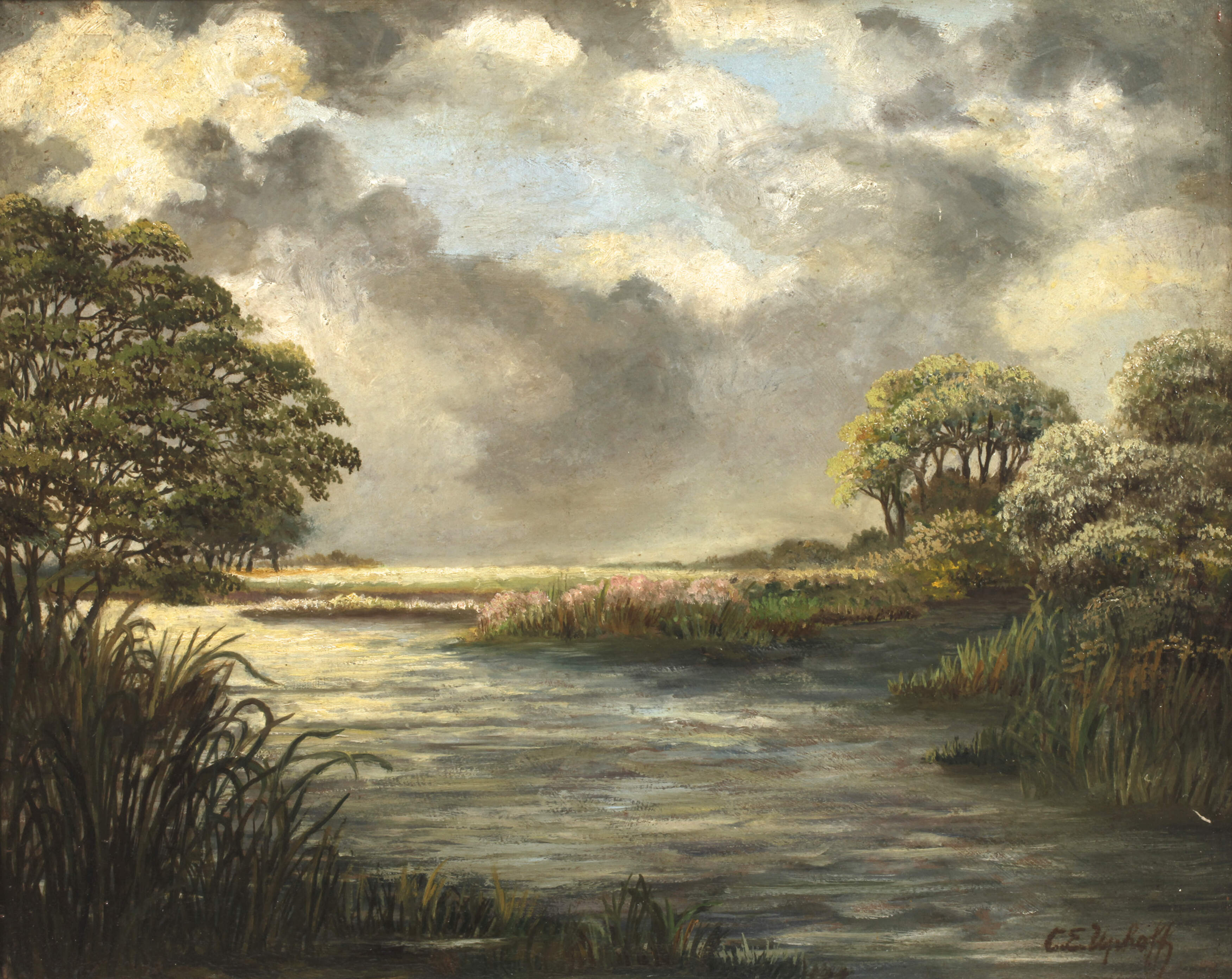 Carl Emil Uphoff, Stimmungsvolle Seenlandschaft