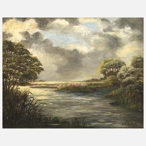 Carl Emil Uphoff, Stimmungsvolle Seenlandschaft