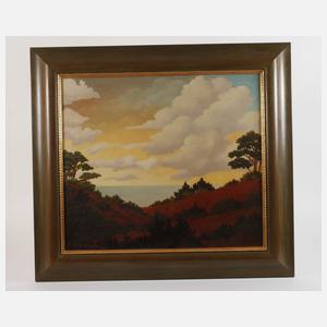 Fritz Uphoff, Ostseestrand im Sonnenuntergang