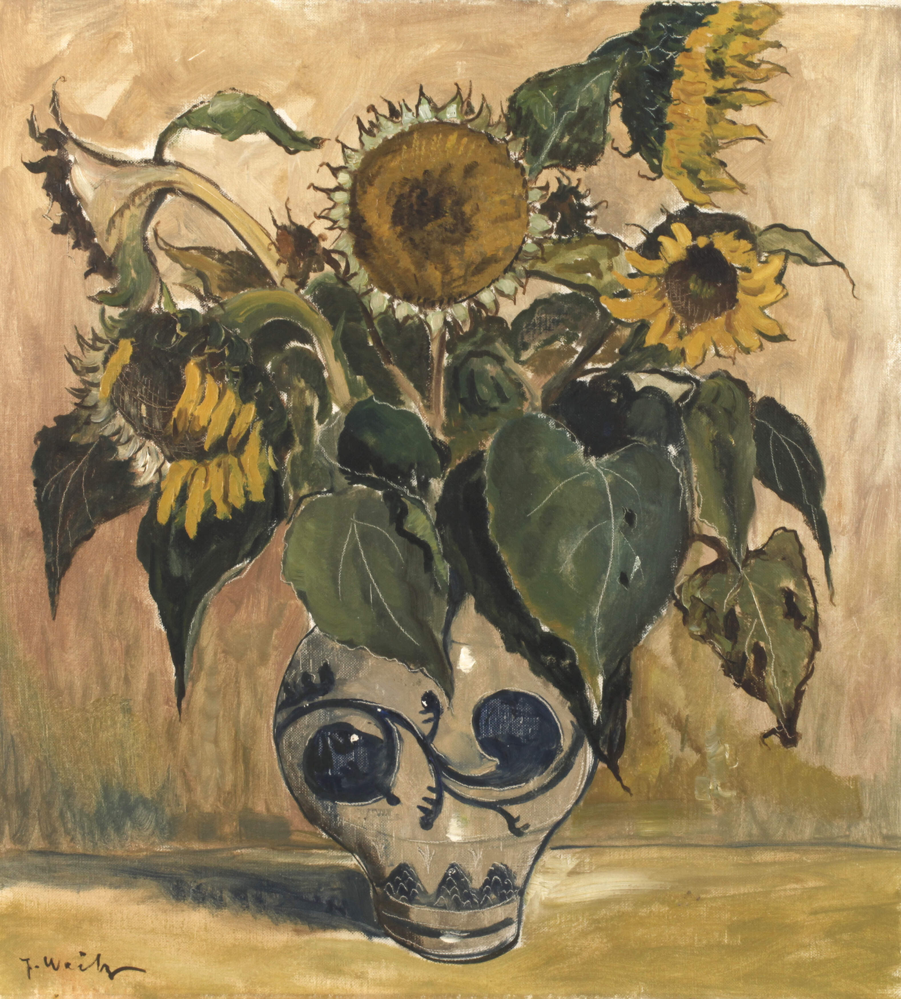 Jakob Weitz, Sonnenblumenstillleben