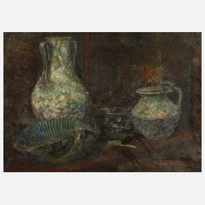 Otto Wiedemann, Stillleben mit Keramik