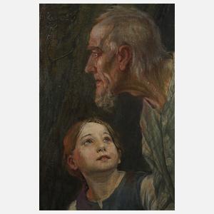 Martin Wiegand, attr., Gerettet aus brennender Stadt!