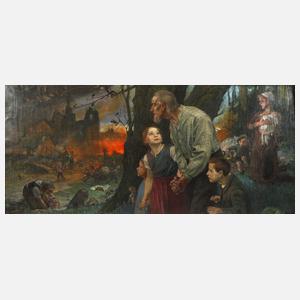 Martin Wiegand, attr., Gerettet aus brennender Stadt!