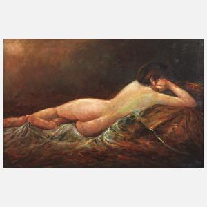 Liegender Mädchenakt