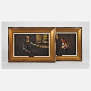 Pendants Genreszenen