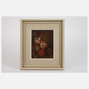 Verliebtes Bauernpaar