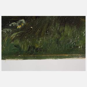 Flusslandschaft mit Anglern