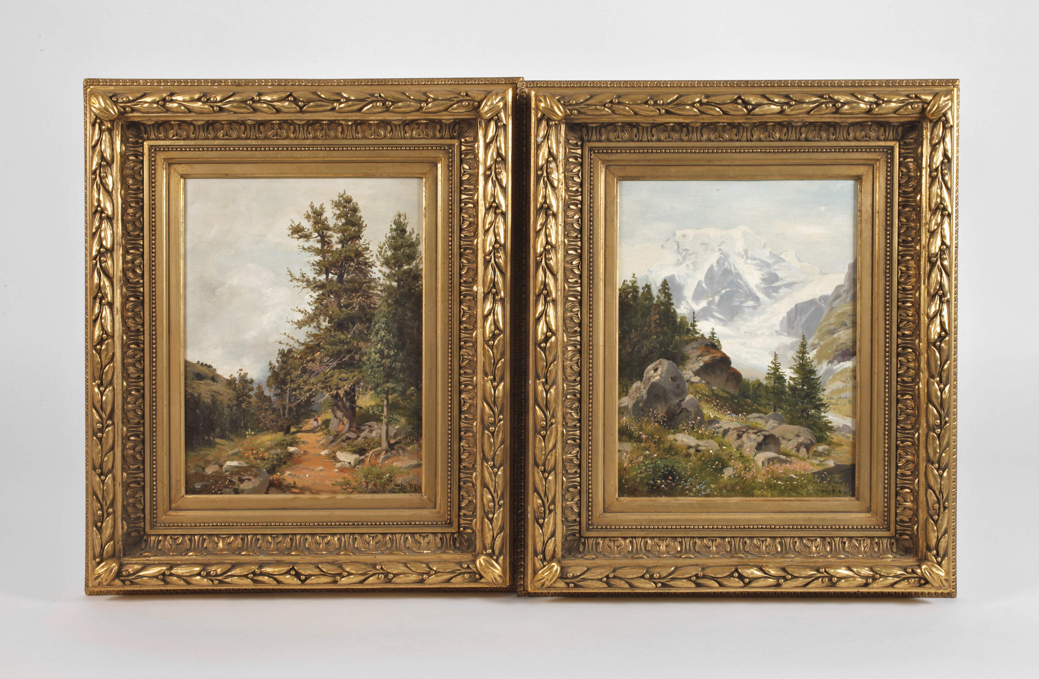 Pendants Landschaftsdarstellungen