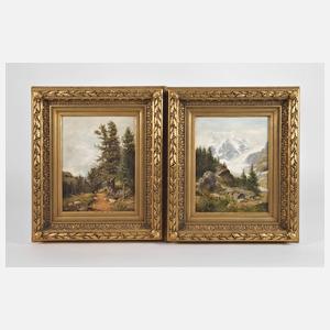 Pendants Landschaftsdarstellungen