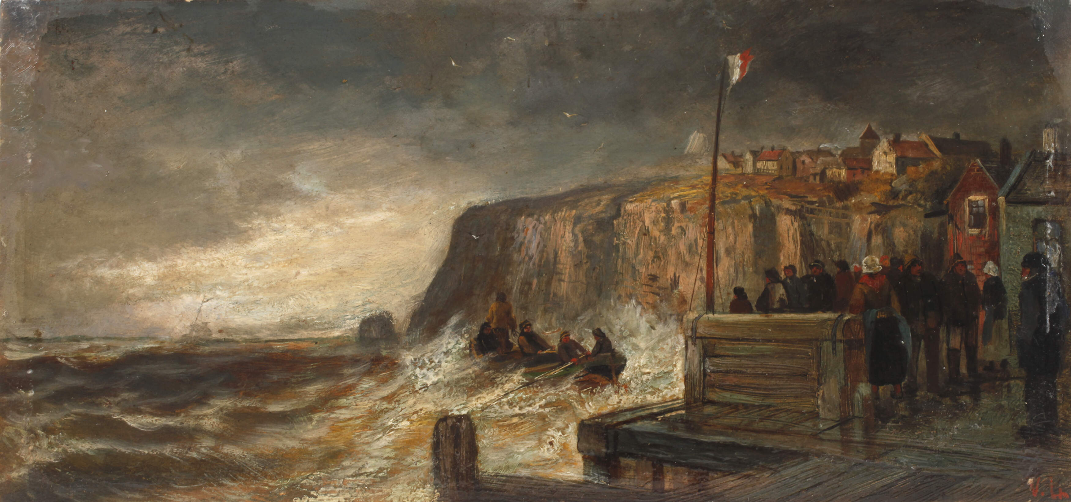 Sturm an der Steilküste